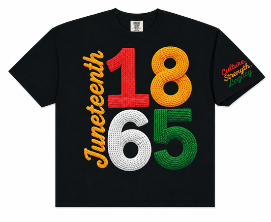 Womens Juneteenth 1865 Cropped Tee